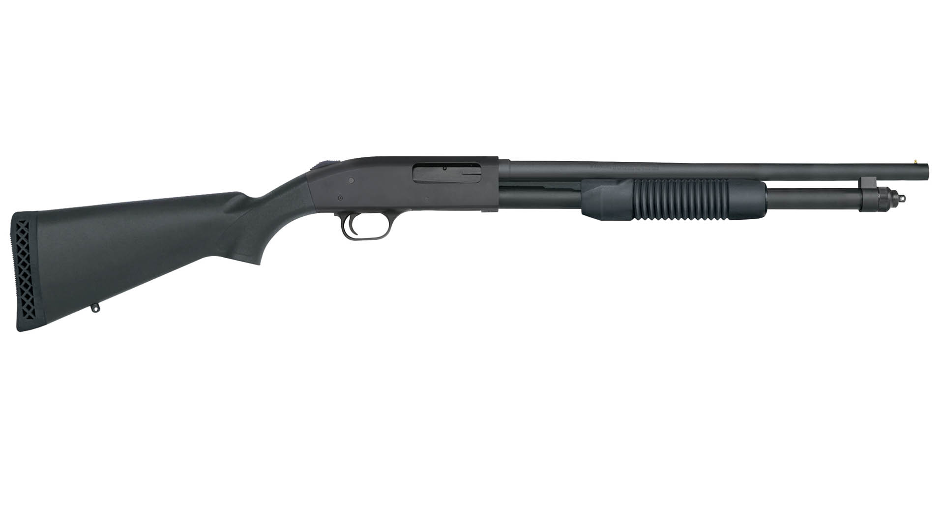 Representative Mossberg pump-action shotgun